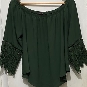 Dark green blouse
